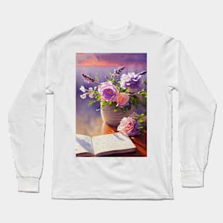 Watercolor books Long Sleeve T-Shirt